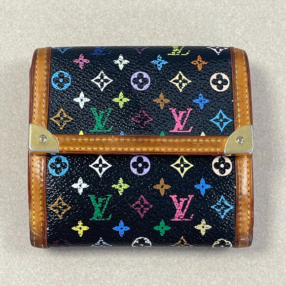Louis Vuitton LV Vintage Porte-Monnaie Billets Wallet Multicolor Canvas-Preowned - Picture 1 of 15